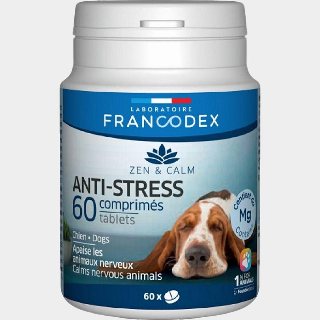 Francodex Anti-Stress per Cani – 60 Compresse Naturali Calmanti
