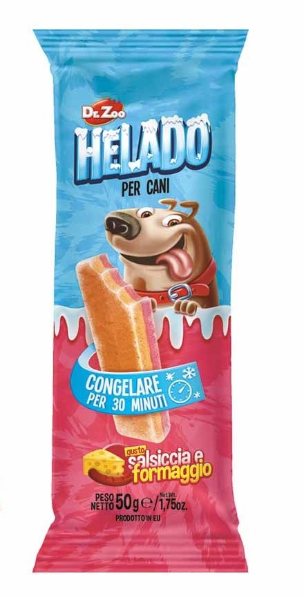 DR. ZOO Helado Snack Refrigerabile per Cani 50g – Gusti Assortiti