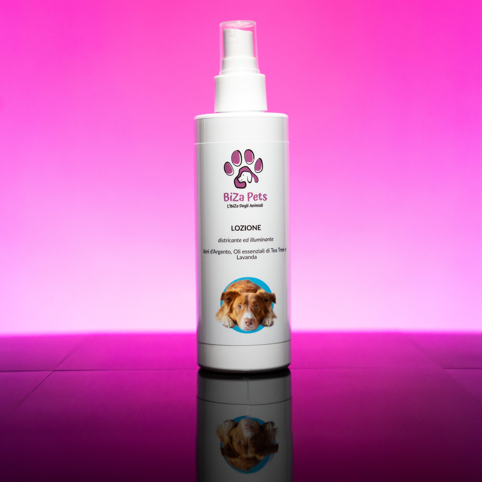 Lozione Districante Illuminante per Cani BiZa Pets – Naturale, Made in Italy